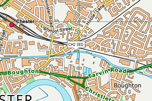 CH2 3ED map - OS VectorMap District (Ordnance Survey)