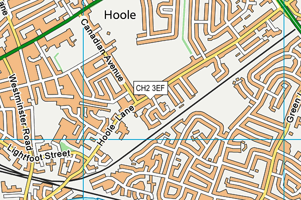 CH2 3EF map - OS VectorMap District (Ordnance Survey)