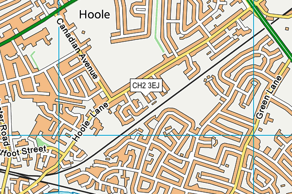 CH2 3EJ map - OS VectorMap District (Ordnance Survey)