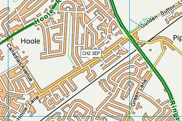 CH2 3EP map - OS VectorMap District (Ordnance Survey)