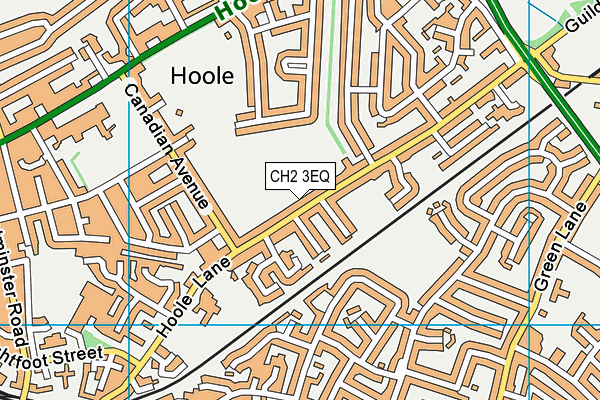 CH2 3EQ map - OS VectorMap District (Ordnance Survey)