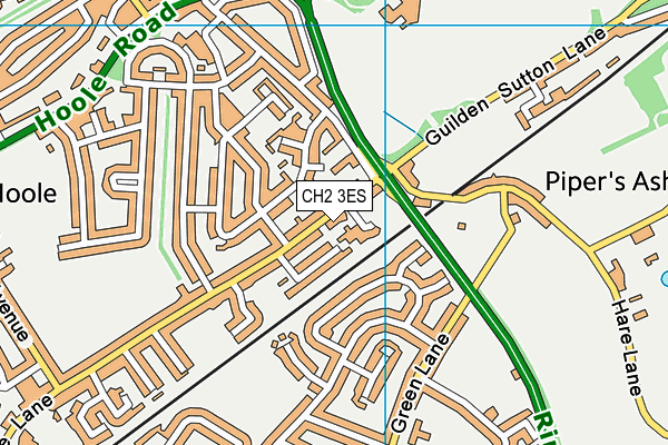 CH2 3ES map - OS VectorMap District (Ordnance Survey)