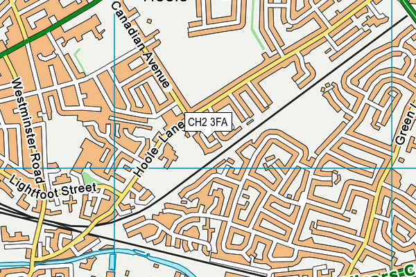 CH2 3FA map - OS VectorMap District (Ordnance Survey)