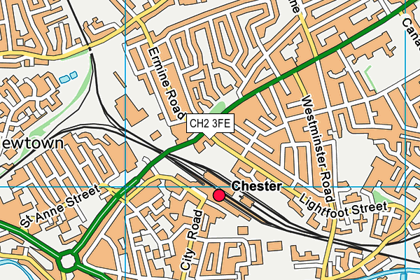 CH2 3FE map - OS VectorMap District (Ordnance Survey)