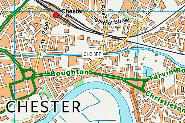 CH2 3FF map - OS VectorMap District (Ordnance Survey)