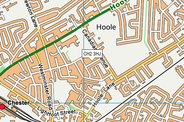 CH2 3HJ map - OS VectorMap District (Ordnance Survey)