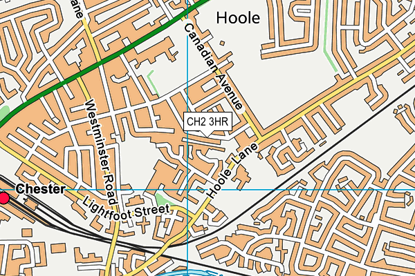 CH2 3HR map - OS VectorMap District (Ordnance Survey)
