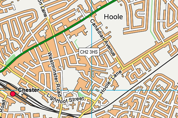 CH2 3HS map - OS VectorMap District (Ordnance Survey)