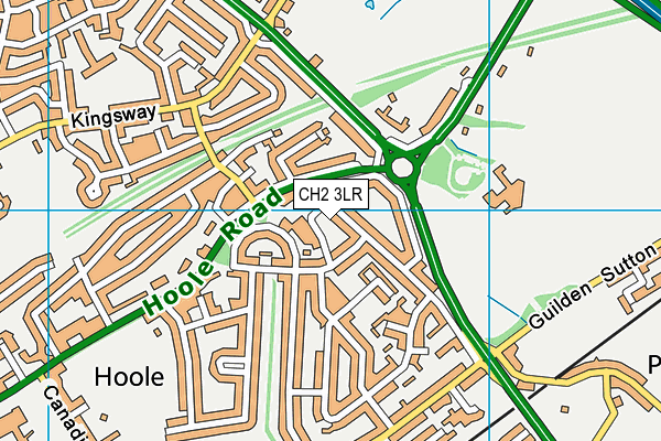 CH2 3LR map - OS VectorMap District (Ordnance Survey)