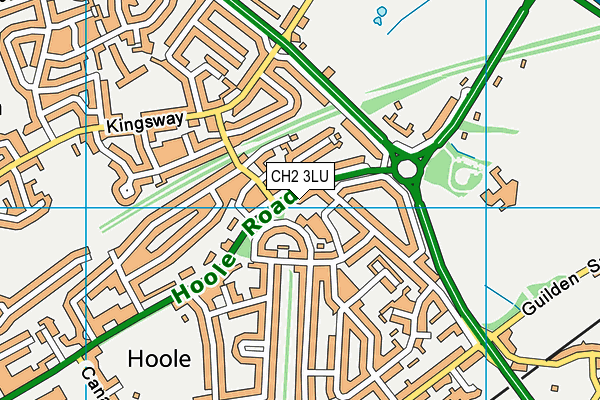 CH2 3LU map - OS VectorMap District (Ordnance Survey)