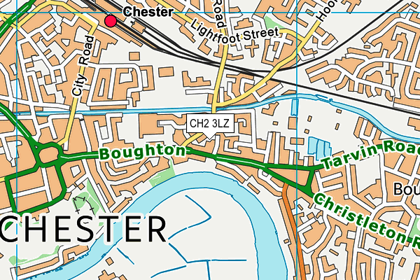 CH2 3LZ map - OS VectorMap District (Ordnance Survey)