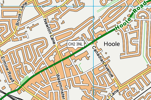 CH2 3NL map - OS VectorMap District (Ordnance Survey)