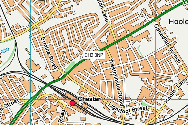 CH2 3NP map - OS VectorMap District (Ordnance Survey)