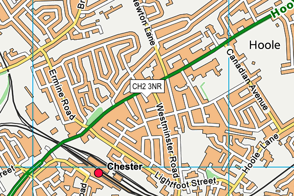 CH2 3NR map - OS VectorMap District (Ordnance Survey)