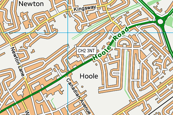 CH2 3NT map - OS VectorMap District (Ordnance Survey)