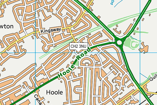 CH2 3NU map - OS VectorMap District (Ordnance Survey)