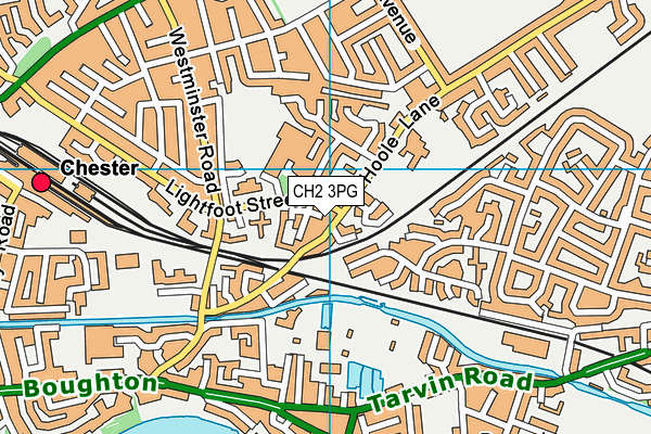 CH2 3PG map - OS VectorMap District (Ordnance Survey)