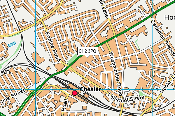 CH2 3PQ map - OS VectorMap District (Ordnance Survey)