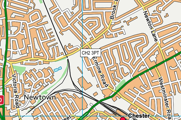 CH2 3PT map - OS VectorMap District (Ordnance Survey)