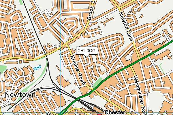 CH2 3QG map - OS VectorMap District (Ordnance Survey)