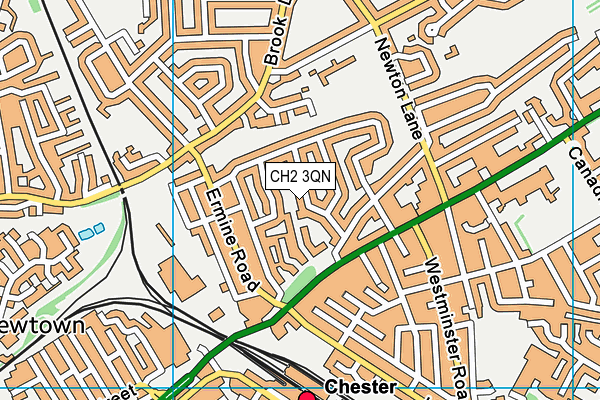 CH2 3QN map - OS VectorMap District (Ordnance Survey)