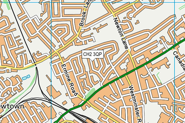 CH2 3QP map - OS VectorMap District (Ordnance Survey)