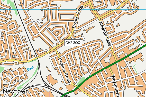 CH2 3QQ map - OS VectorMap District (Ordnance Survey)