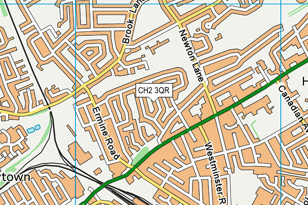 CH2 3QR map - OS VectorMap District (Ordnance Survey)