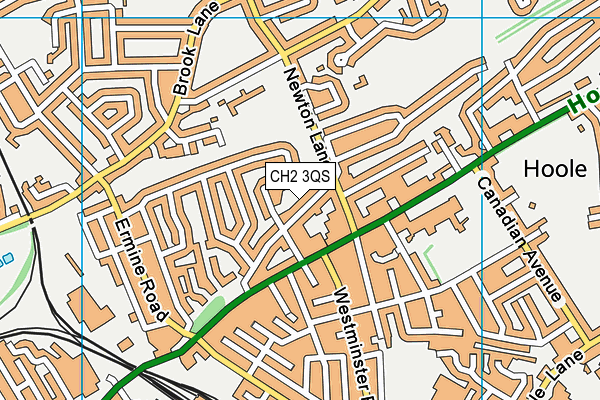 CH2 3QS map - OS VectorMap District (Ordnance Survey)