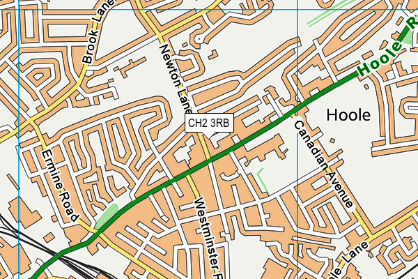 CH2 3RB map - OS VectorMap District (Ordnance Survey)