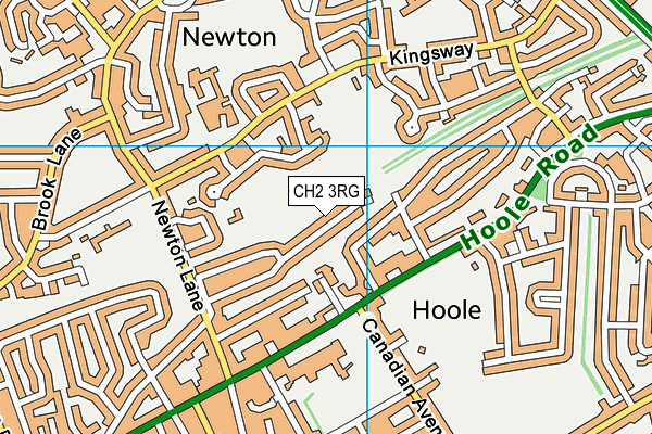 CH2 3RG map - OS VectorMap District (Ordnance Survey)