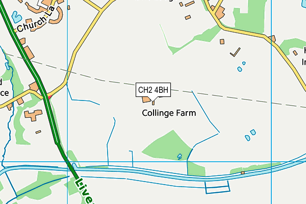 CH2 4BH map - OS VectorMap District (Ordnance Survey)