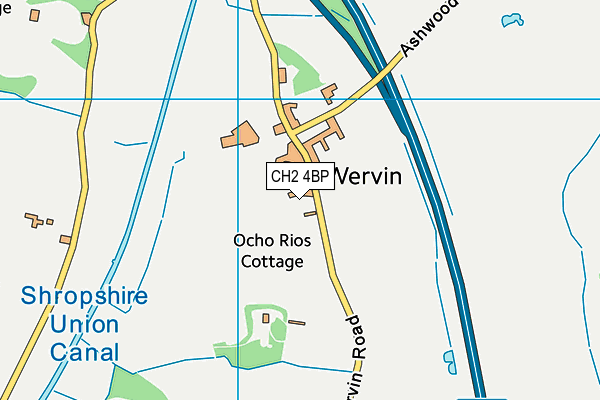 CH2 4BP map - OS VectorMap District (Ordnance Survey)