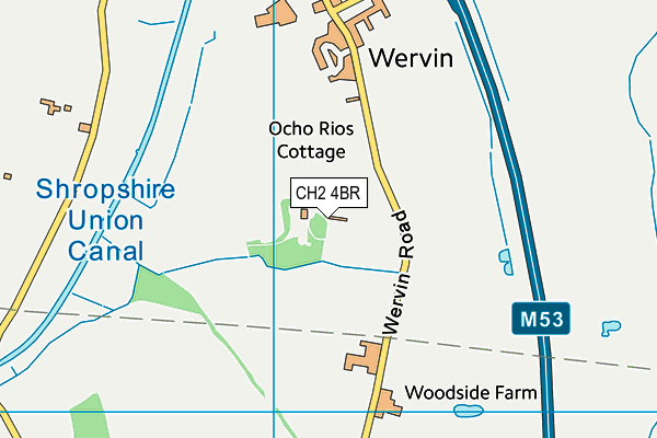 CH2 4BR map - OS VectorMap District (Ordnance Survey)