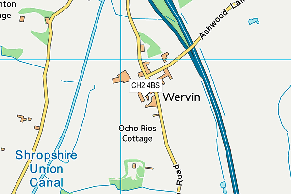 CH2 4BS map - OS VectorMap District (Ordnance Survey)