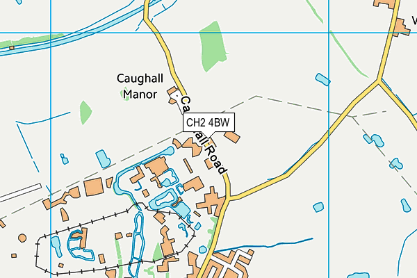 CH2 4BW map - OS VectorMap District (Ordnance Survey)
