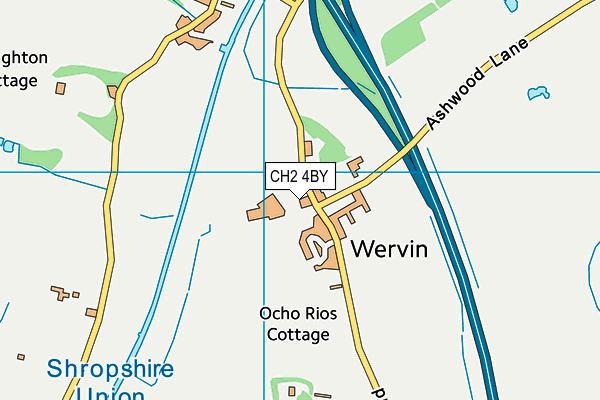 CH2 4BY map - OS VectorMap District (Ordnance Survey)