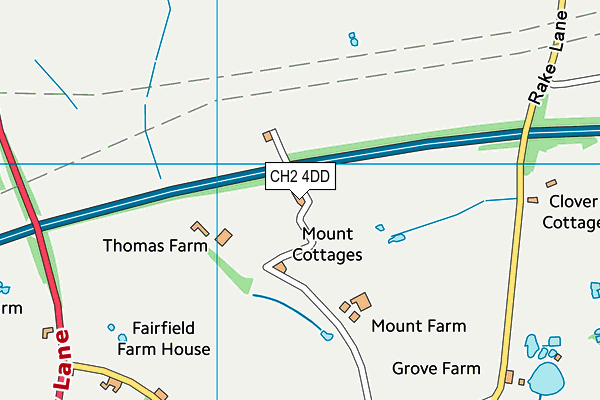 CH2 4DD map - OS VectorMap District (Ordnance Survey)