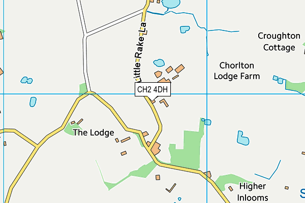 CH2 4DH map - OS VectorMap District (Ordnance Survey)