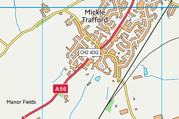 CH2 4DQ map - OS VectorMap District (Ordnance Survey)