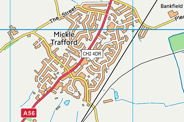 CH2 4DR map - OS VectorMap District (Ordnance Survey)