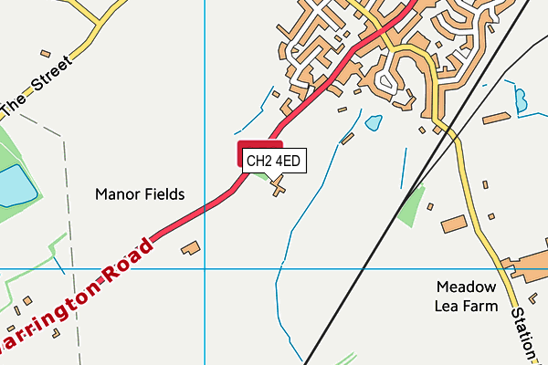 CH2 4ED map - OS VectorMap District (Ordnance Survey)