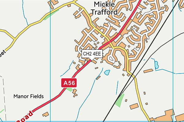 CH2 4EE map - OS VectorMap District (Ordnance Survey)