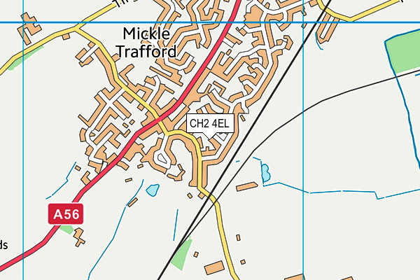 CH2 4EL map - OS VectorMap District (Ordnance Survey)