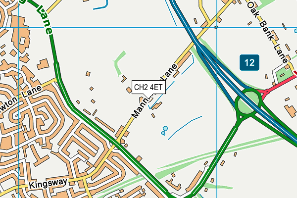 CH2 4ET map - OS VectorMap District (Ordnance Survey)