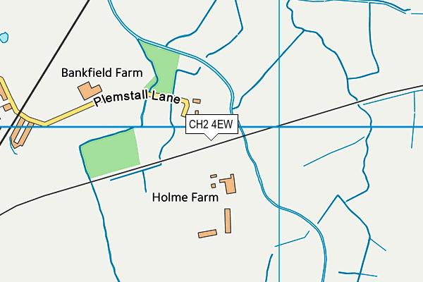 CH2 4EW map - OS VectorMap District (Ordnance Survey)