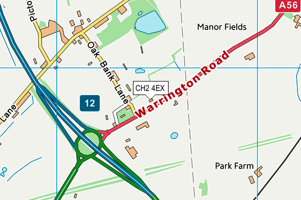 CH2 4EX map - OS VectorMap District (Ordnance Survey)