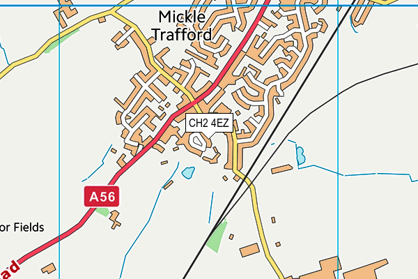 CH2 4EZ map - OS VectorMap District (Ordnance Survey)