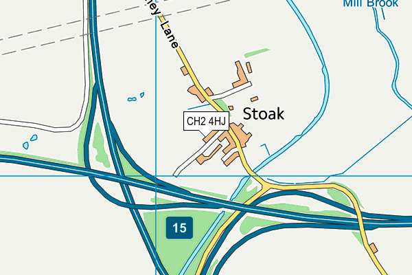 CH2 4HJ map - OS VectorMap District (Ordnance Survey)