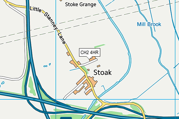 CH2 4HR map - OS VectorMap District (Ordnance Survey)